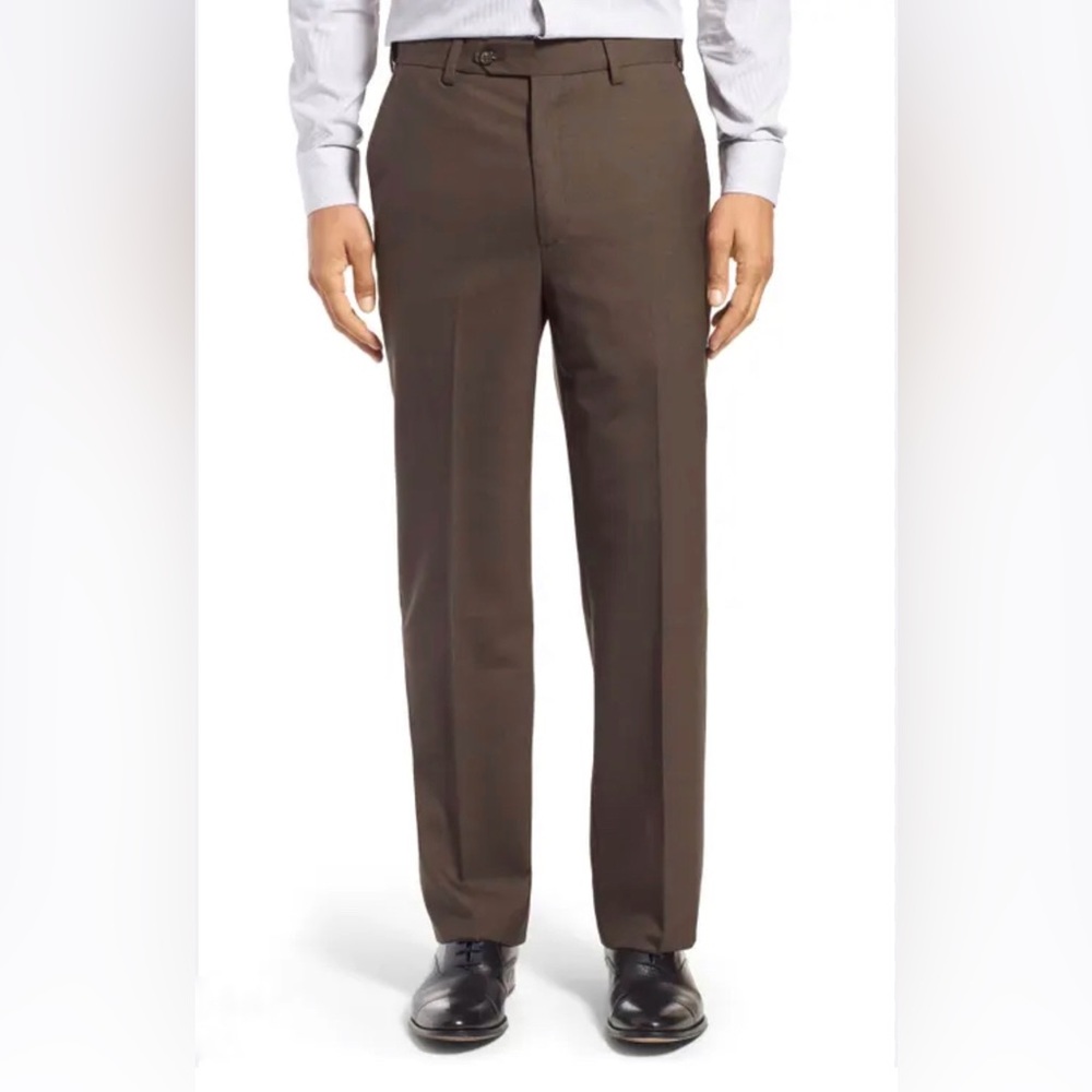 Ermenegildo Zegna Mens Troffo 600 Brown Slacks/Pants